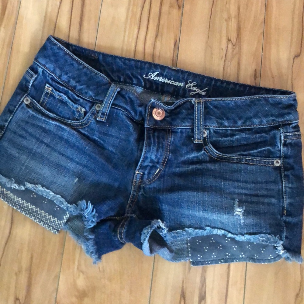 American Eagle Outfitters Blue Denim Jean Shorts 2